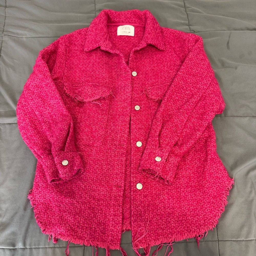 Girls pink Zara jacket